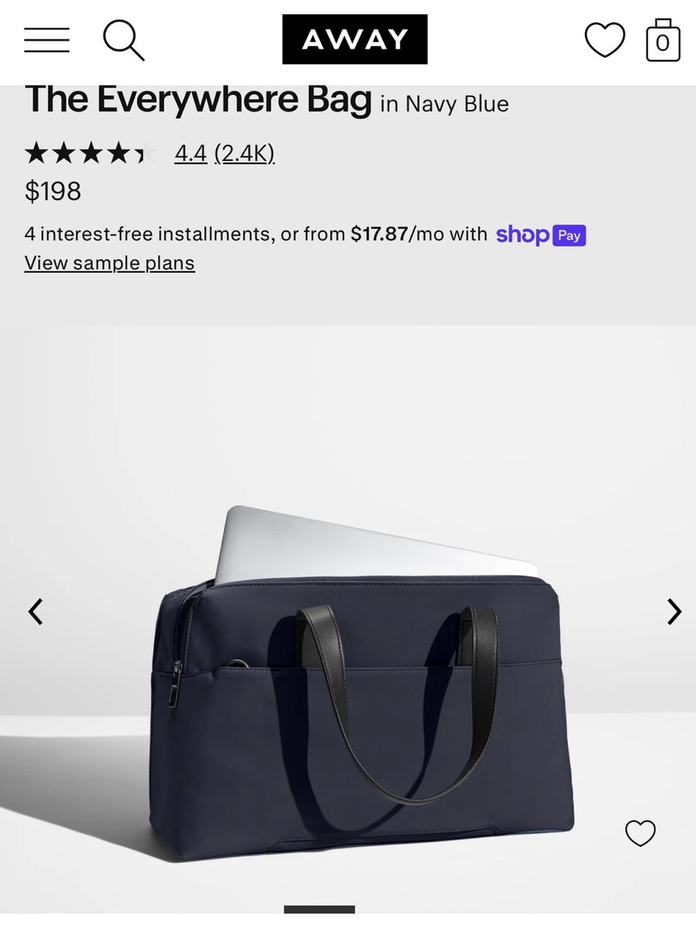 The Everywhere Bag - Navy Blue - Picture 2 of 12